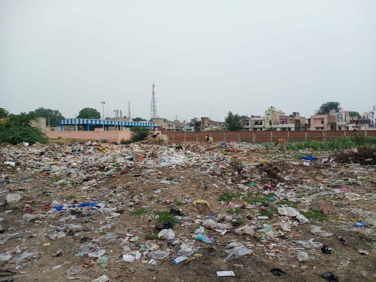 There is no solid waste management plant in the city