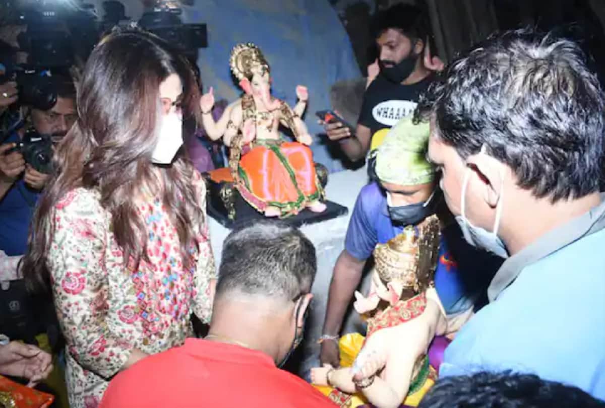 Ganesh Chaturthi 2021 Shilpa Shetty celebrates festival welcomes Ganpati home