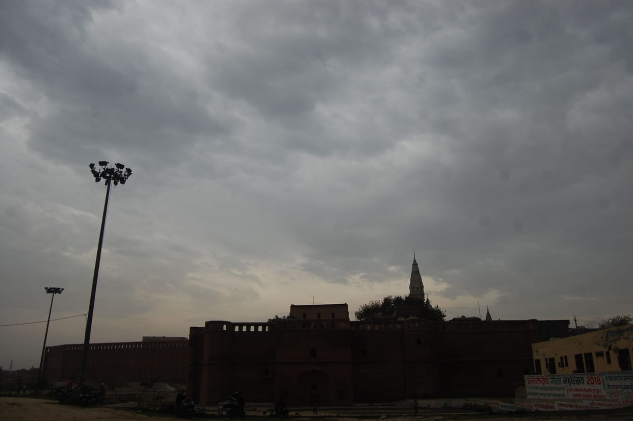 The weather became pleasant after the rain, relief from the sultry heat