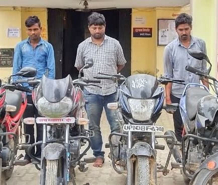 Three bike thieves including the nephew of robber Radhe arrested