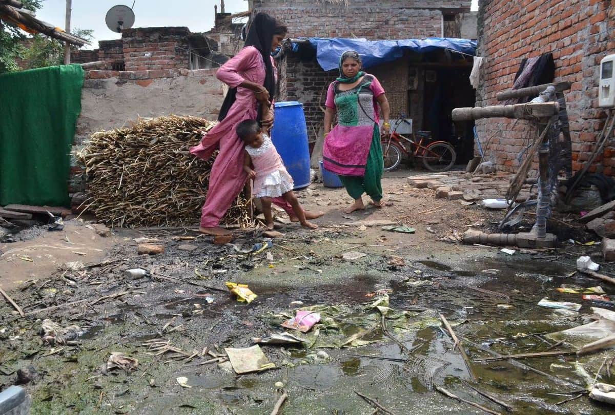 Amar Ujala Investigation Of slum Drains choke garbage in the streets Mosquitoes outbreak
