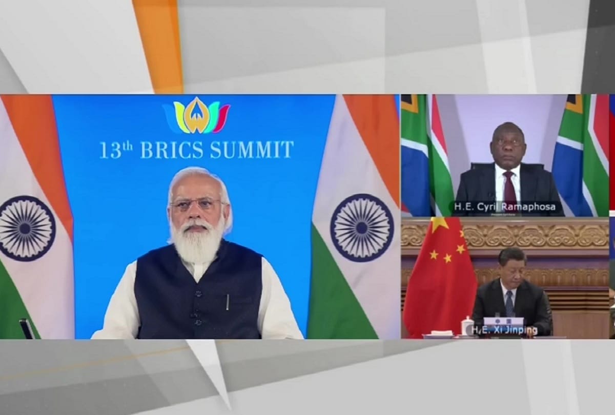 13वां ब्रिक्स शिखर सम्मेलन: प्रधानमंत्री नरेंद्र मोदी।