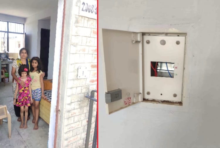 Three Families of Maloya live without Electricity from 14 days due to ignorance of Chandigarh Housing Board 