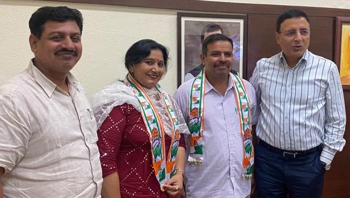 District Vice President of BJP Mahila Morcha Sushila Sharma joins Congress
