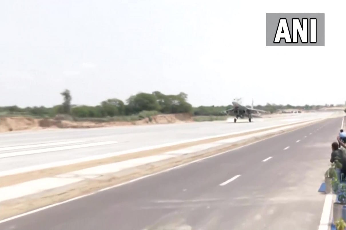indian air force launch indias first airstrip situated on national highway barmer rajasthan rajnath singh nitin gadkari to inaugurate