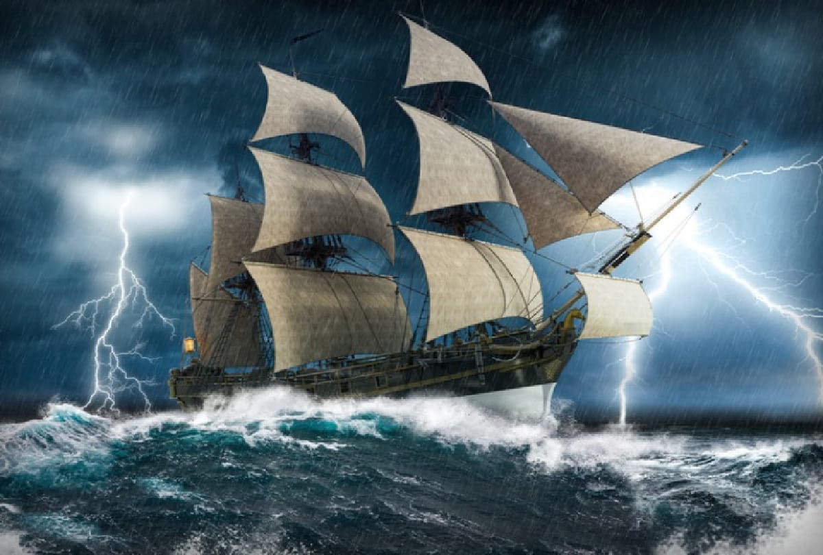 Flying Dutchman ship for 500 years this cursed ship had been wandering in the seas