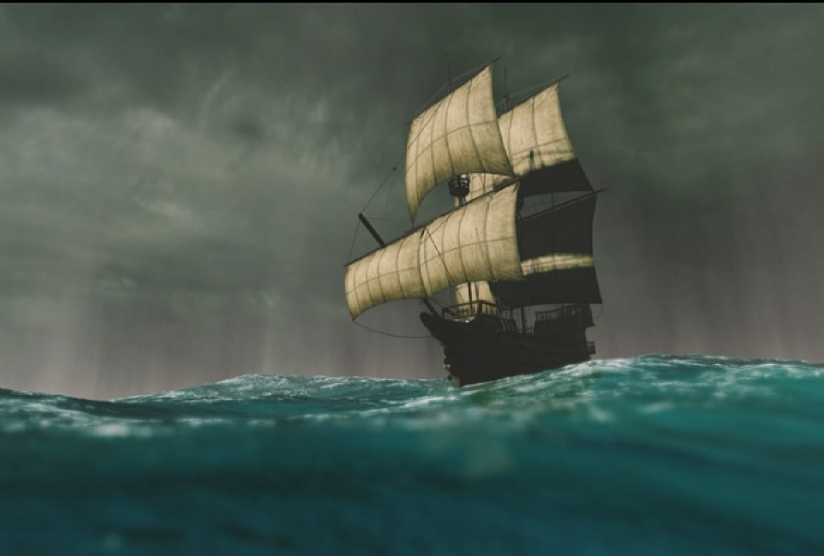 Flying Dutchman ship for 500 years this cursed ship had been wandering in the seas