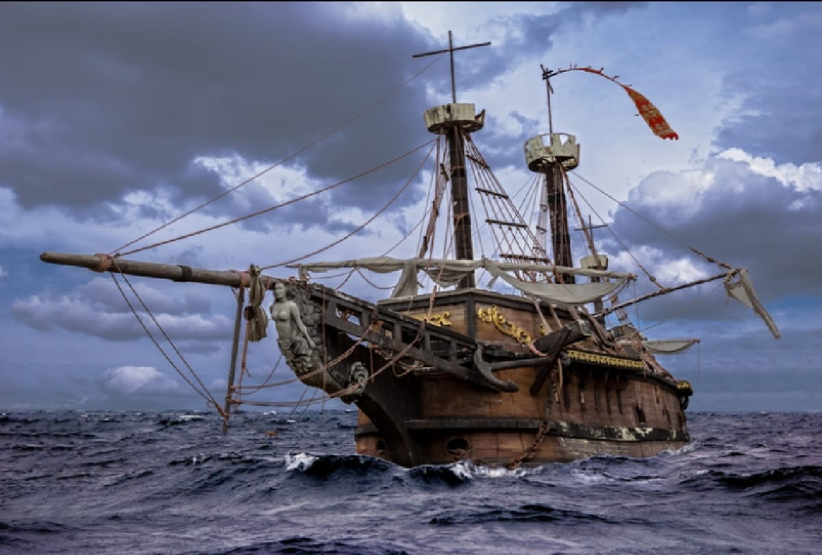 Flying Dutchman ship for 500 years this cursed ship had been wandering in the seas