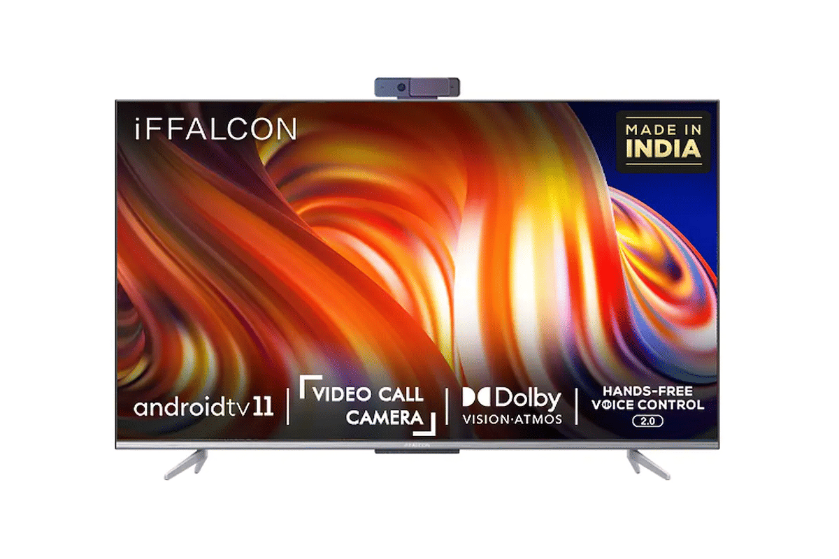 iFFalcon K72 55 Inch 4K QLED Smart TV launched in India With Video Calling Camera