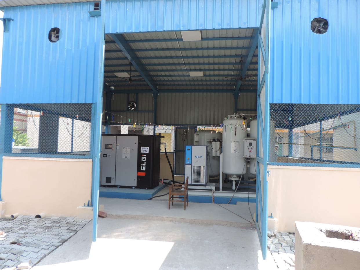 Patients will get ready oxygen in the plant