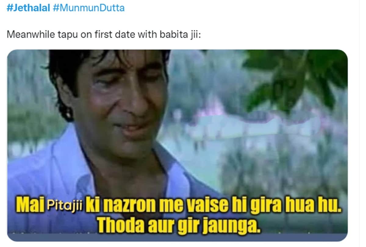 Taarak Mehta Ka Ooltah Chashmah: Munmun Dutta babita ji Raj Anadkat tappu Dating Each Other jethalal Memes Goes Viral