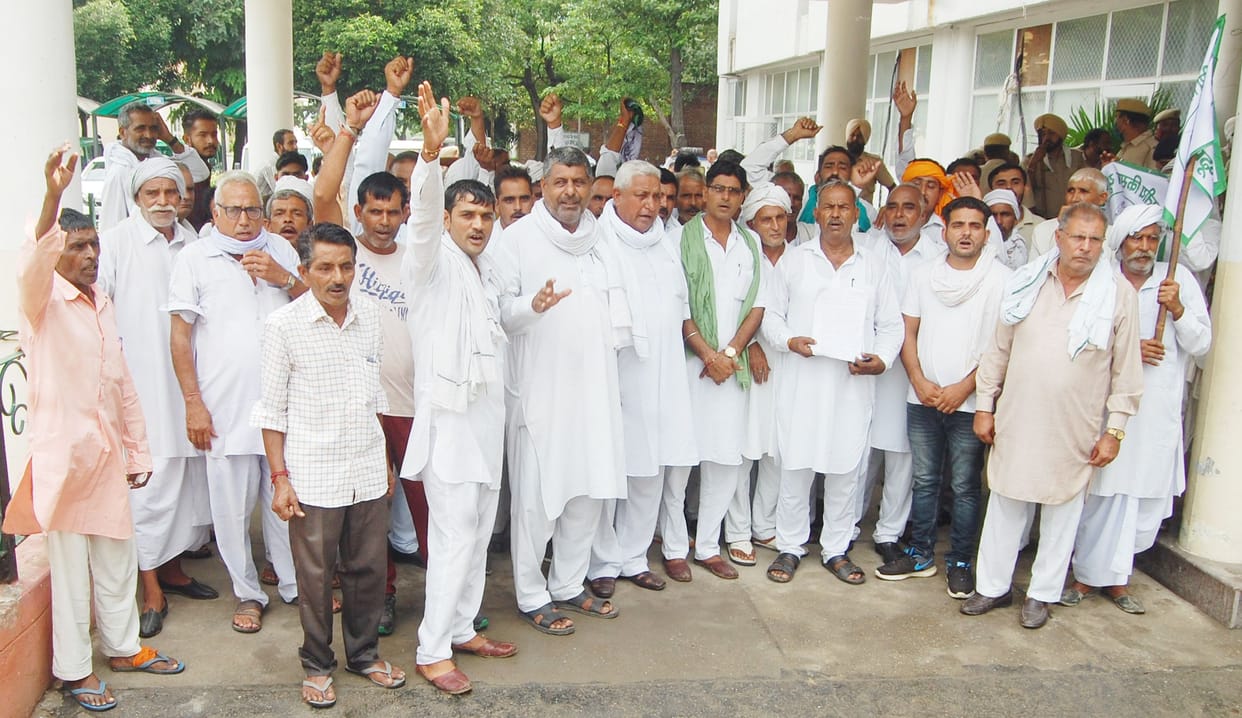 Villagers of Calram protest against setting up of biogas plant