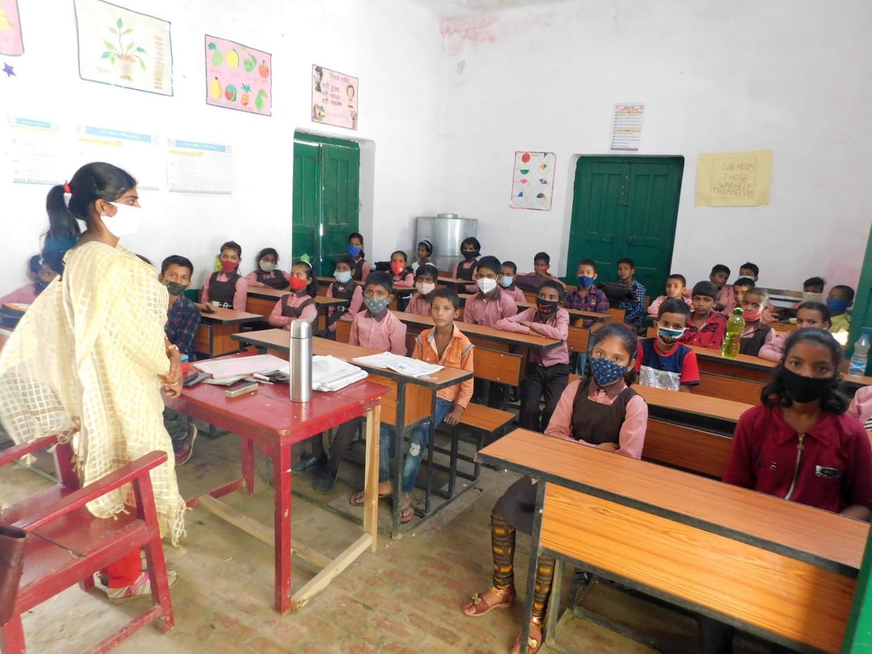 The urge to study was seen in children in schools
