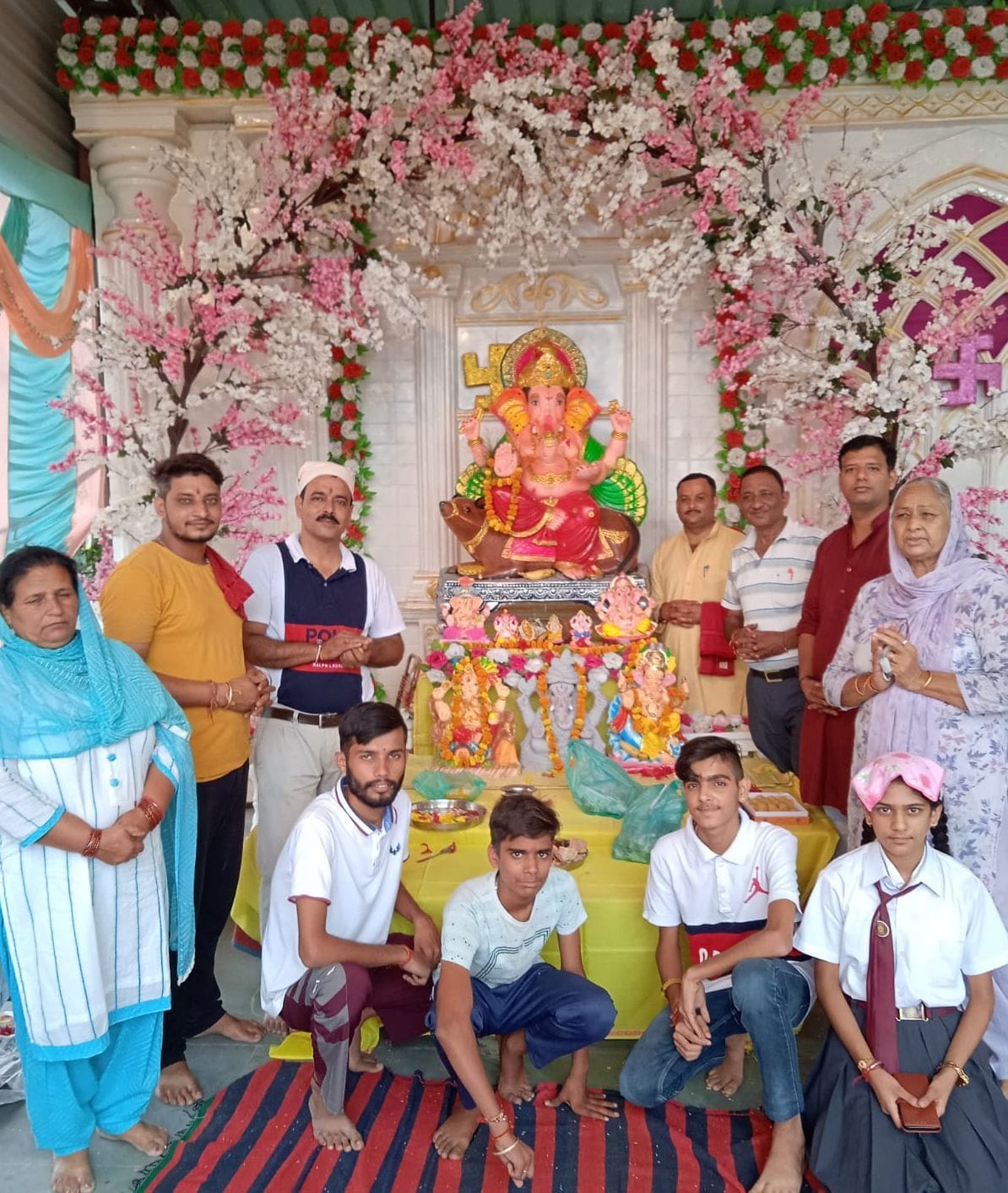 Ganesh festival begins with installation of idol in Ajoli