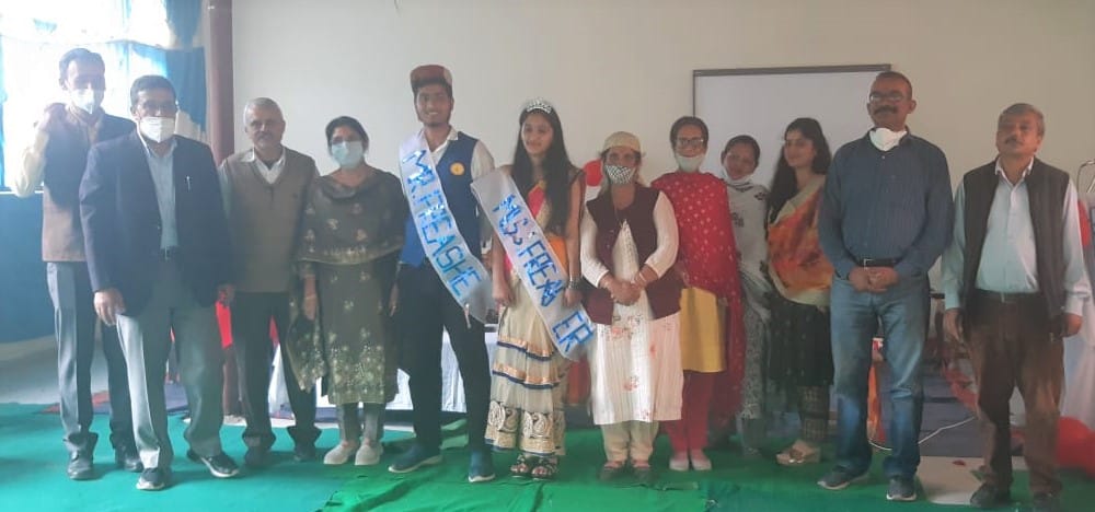 fresher party orgnised in kotkhai dav school