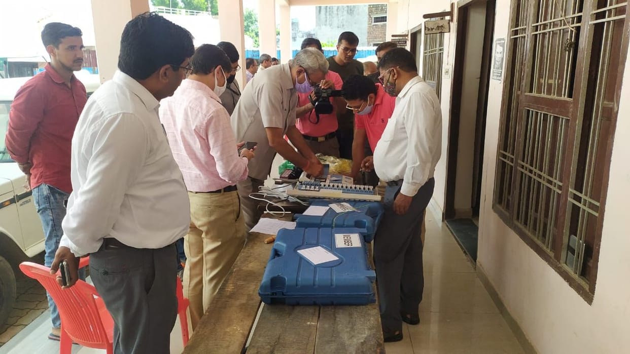 Sealing done after checking EVM machines for Napa by-election