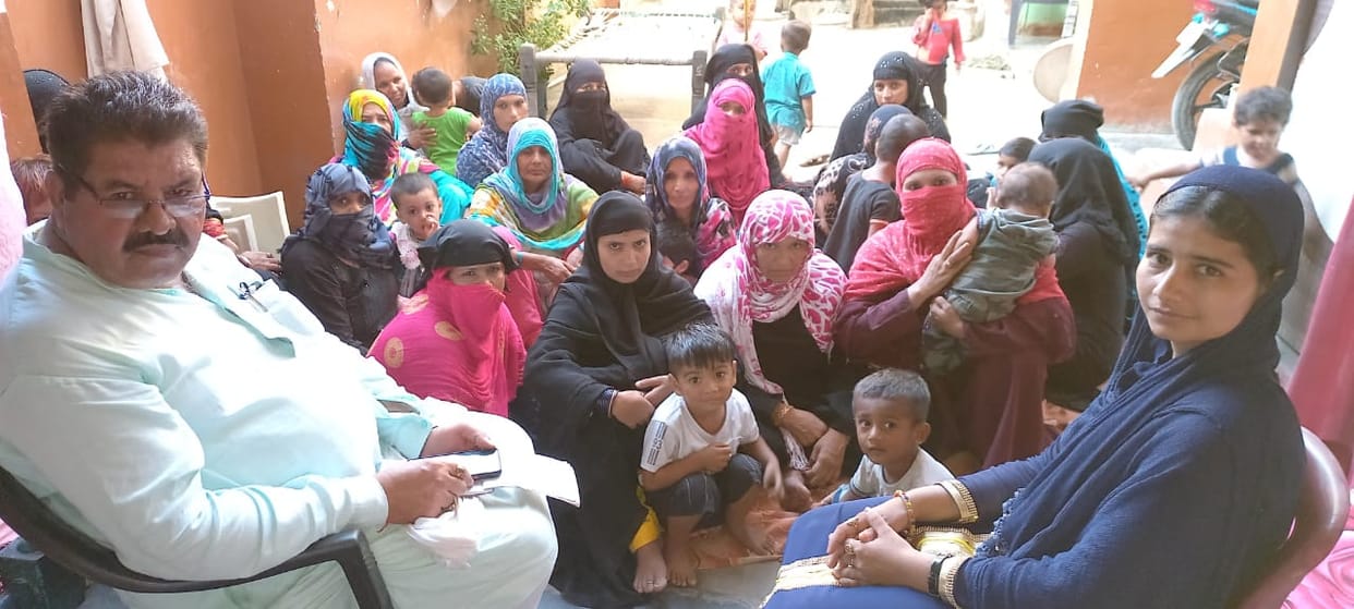 Demand to open Anganwadi center in Lakhnauti and Shyampura