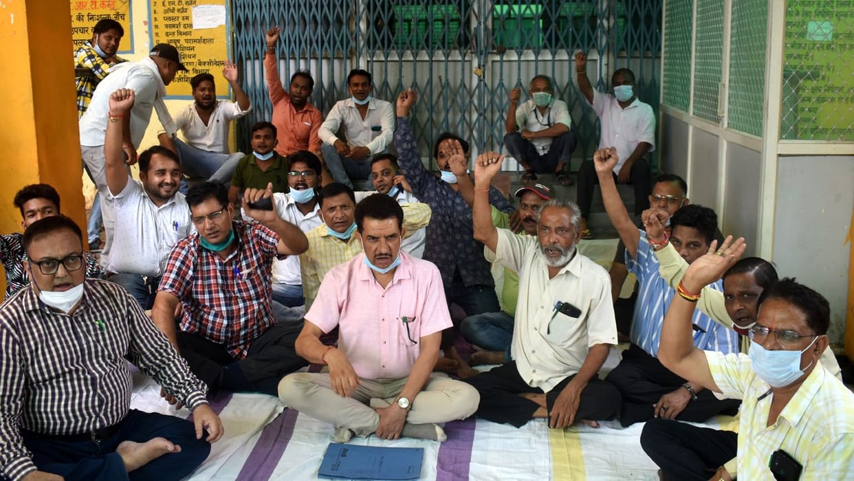 Protest against BKU