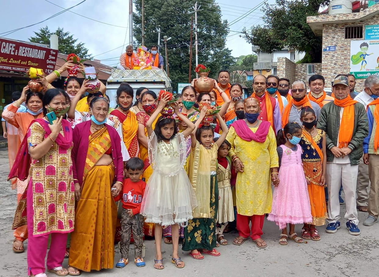 Ganesh festival begins with procession