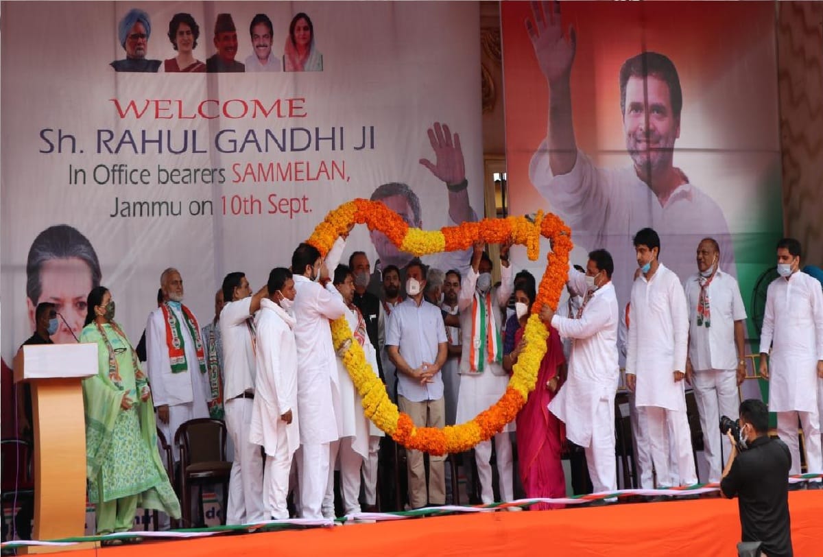 rahul gandhi jammu visit target modi government and said i and my family is kashmiri pandit