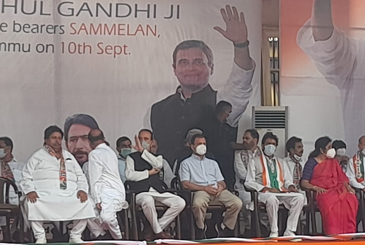rahul gandhi jammu visit target modi government and said i and my family is kashmiri pandit
