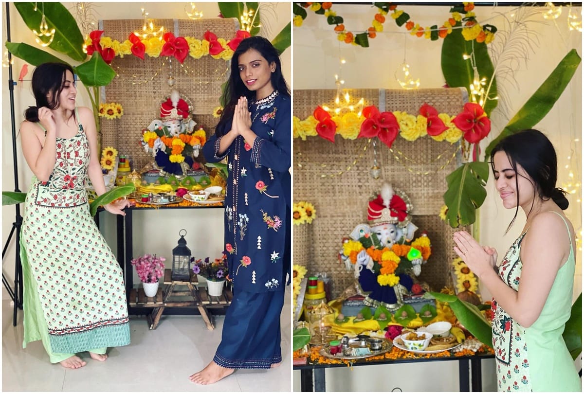 Bad trapped: Urfi Javed posted pictures of Ganpati establishment on social media people said this