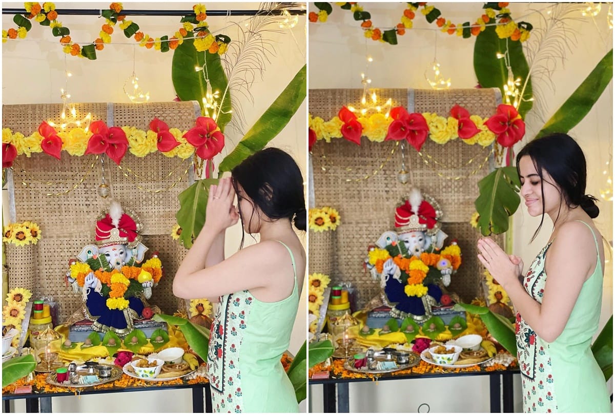 Bad trapped: Urfi Javed posted pictures of Ganpati establishment on social media people said this