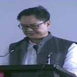 केंद्रीय विधि एवं न्याय मंत्री किरेन रिजिजू।