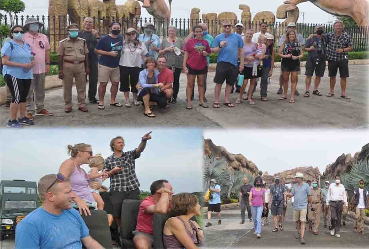 Etawah Lion Safari News: US embassy staff visited lion safari etawah with family