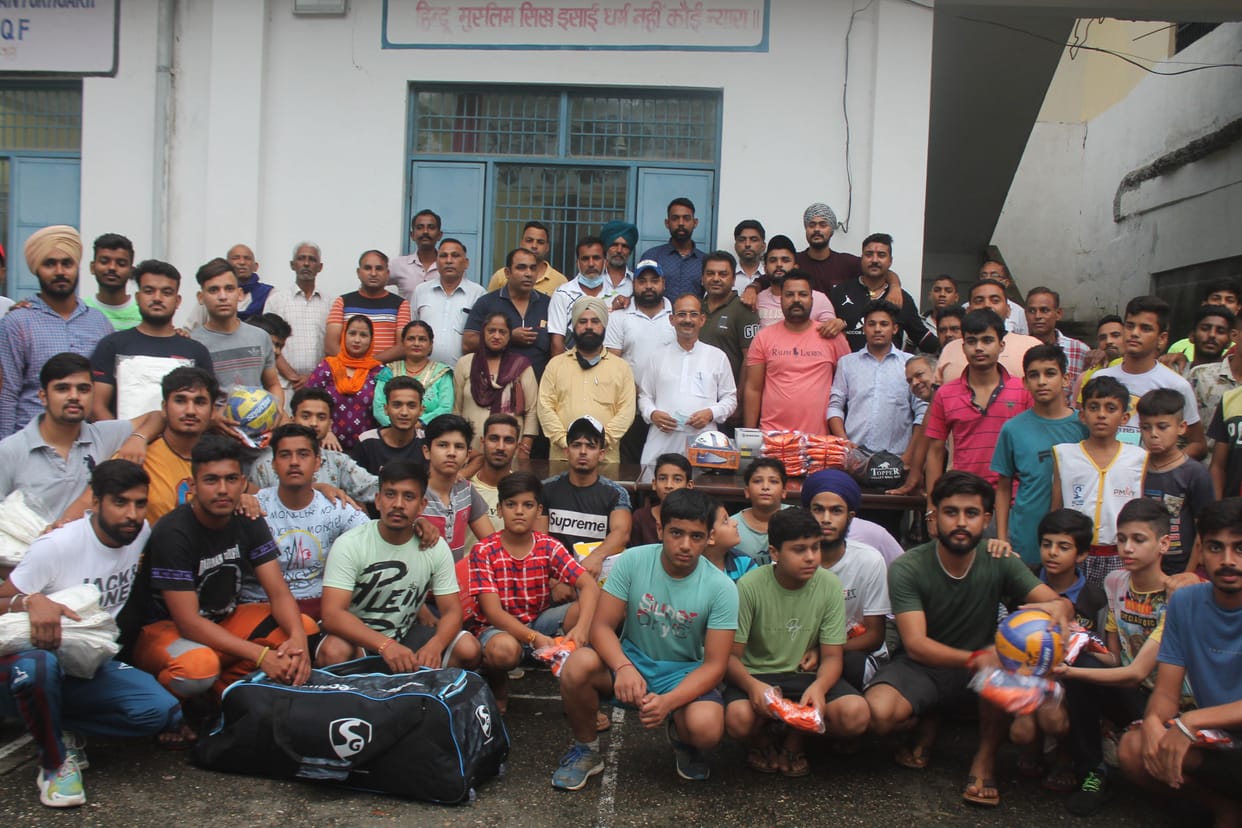 Wrestling mats given to Children's School Santoshgarh