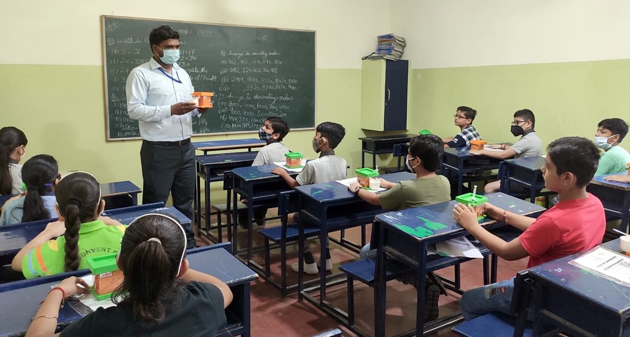 Taught to make working model of rain water harvesting