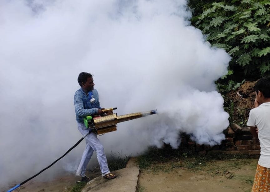 64 machines came in villages, fogging started in panchayats