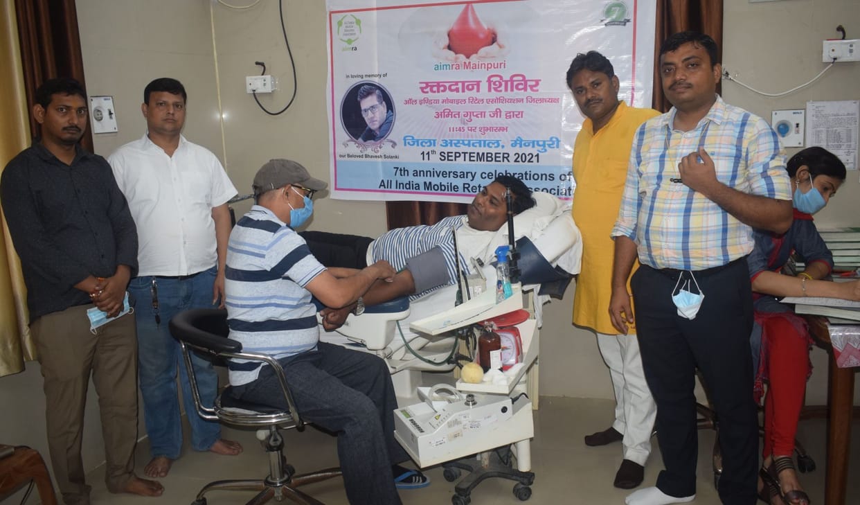 Five great donors donated blood to the blood bank
