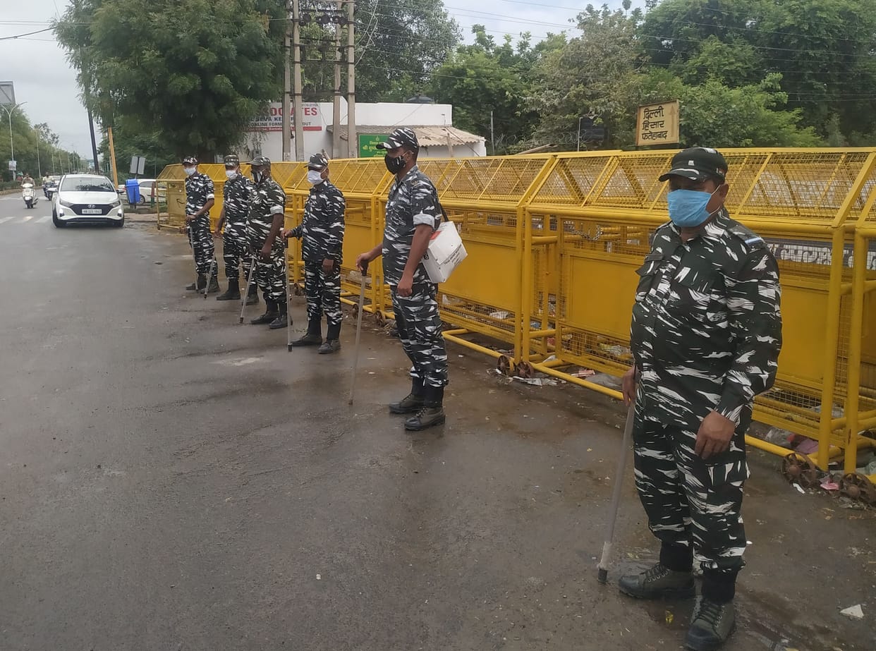 Farmer's conference and HCS exam in the city today: One thousand jawans will keep an eye on the situation