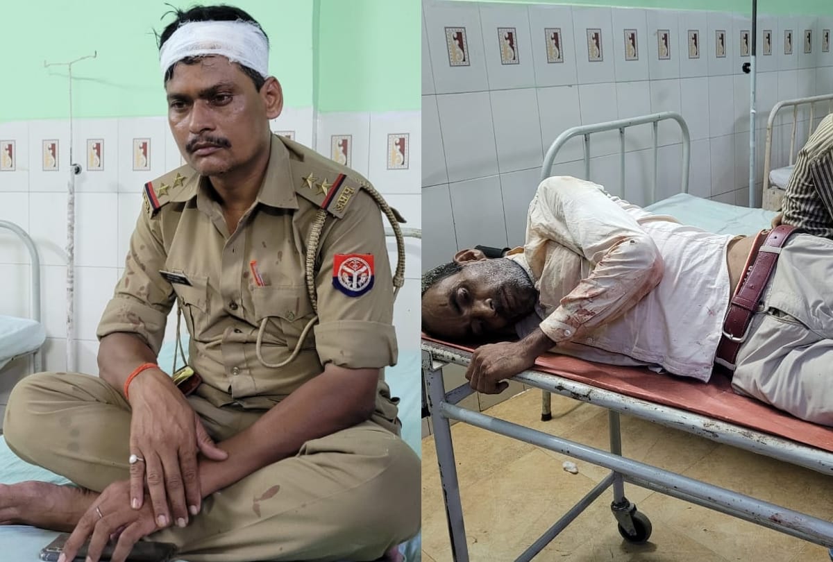 Police encounter in mankapur kotwali in Gonda.