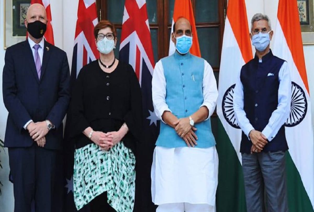India Australia Meeting Update S Jaishankar, Rajnath Singh Marise Payne peter dutton