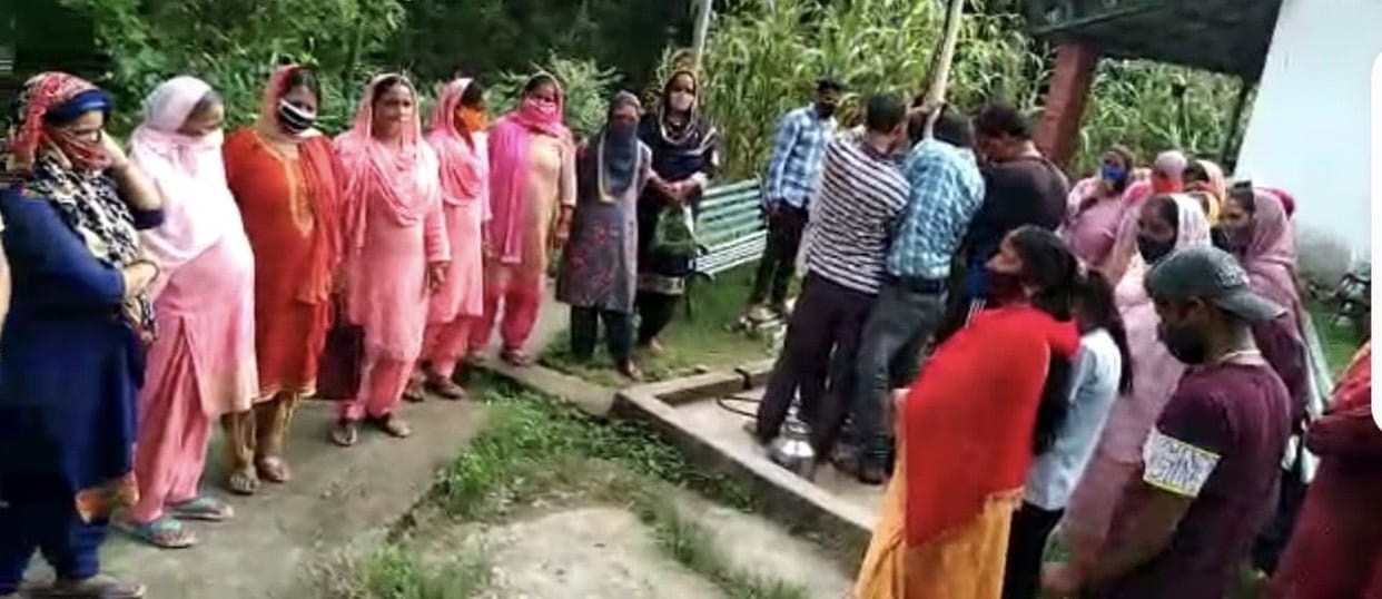 protest for not allowing motor on handpump