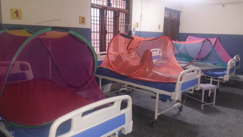 New mosquito net installed on 55 beds of district hospital