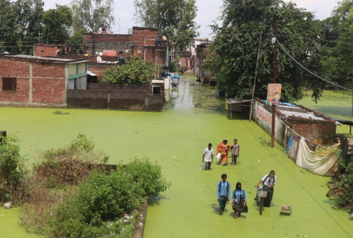 People of Krishnanagar near AIIMS and Engineering College searching room for rent due to waterlogging