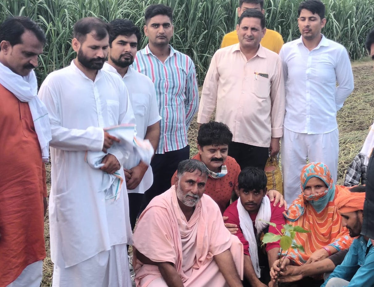After the conversion, the administration gave the land for the last rites