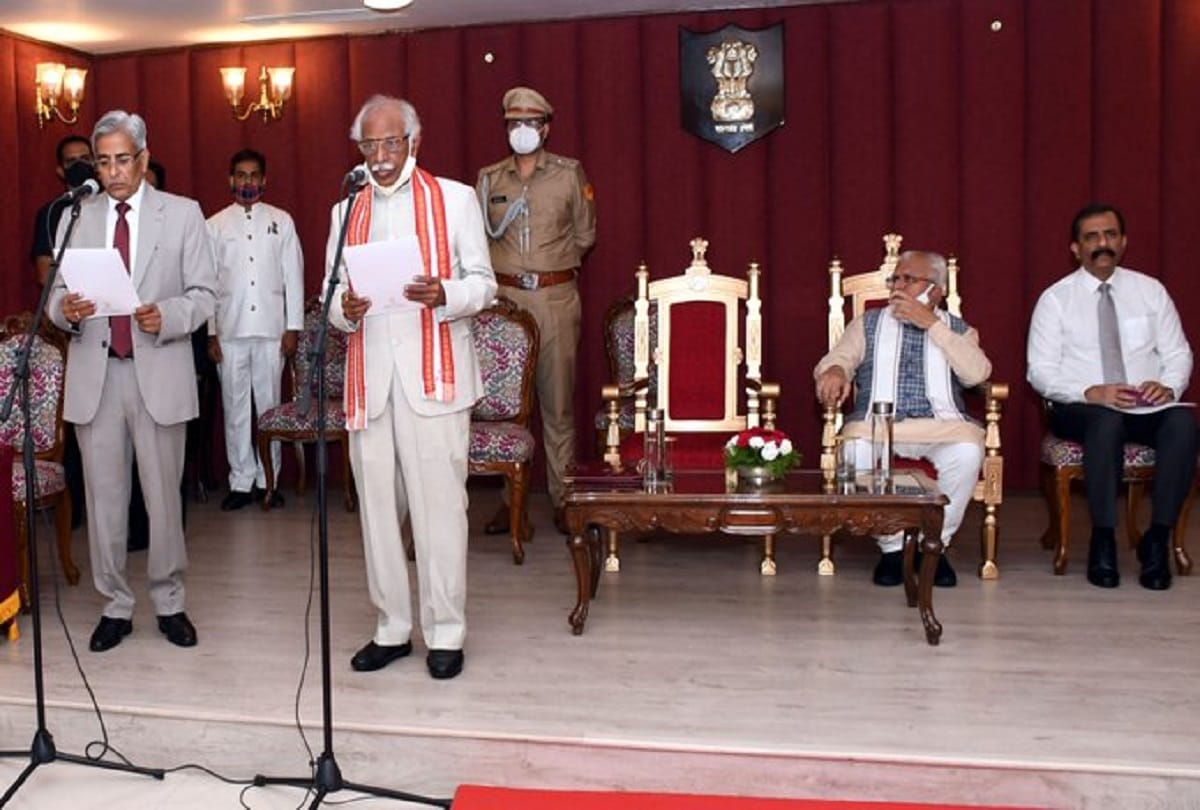 retired justice hari pal verma sworn in as haryana kokayukta