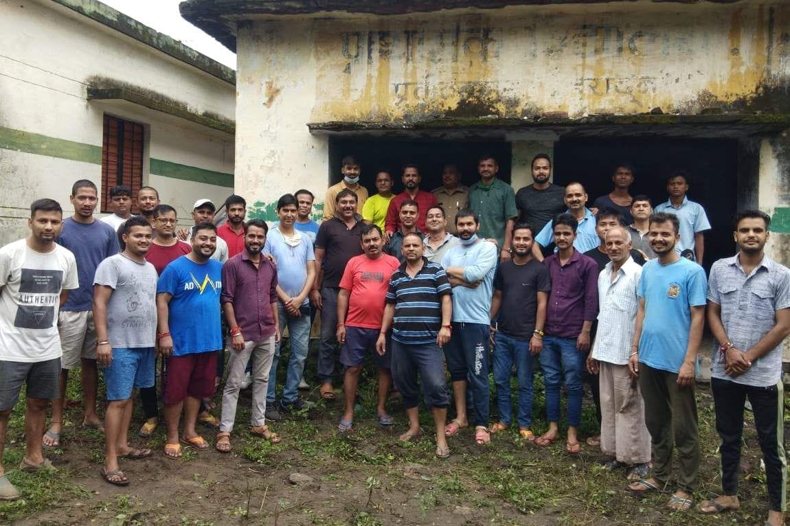 Youth cherished their school with shramdan