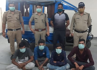 शहर कोतवाली पुलिस की गिरफ्त में हत्यारोपी ।