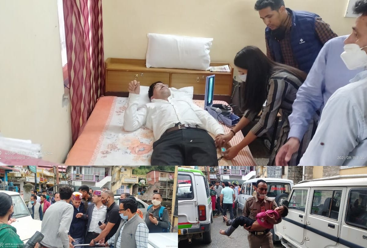 BJP MLA Surender Shourie injured in car accident near Banjar Kullu Himachal Pradesh