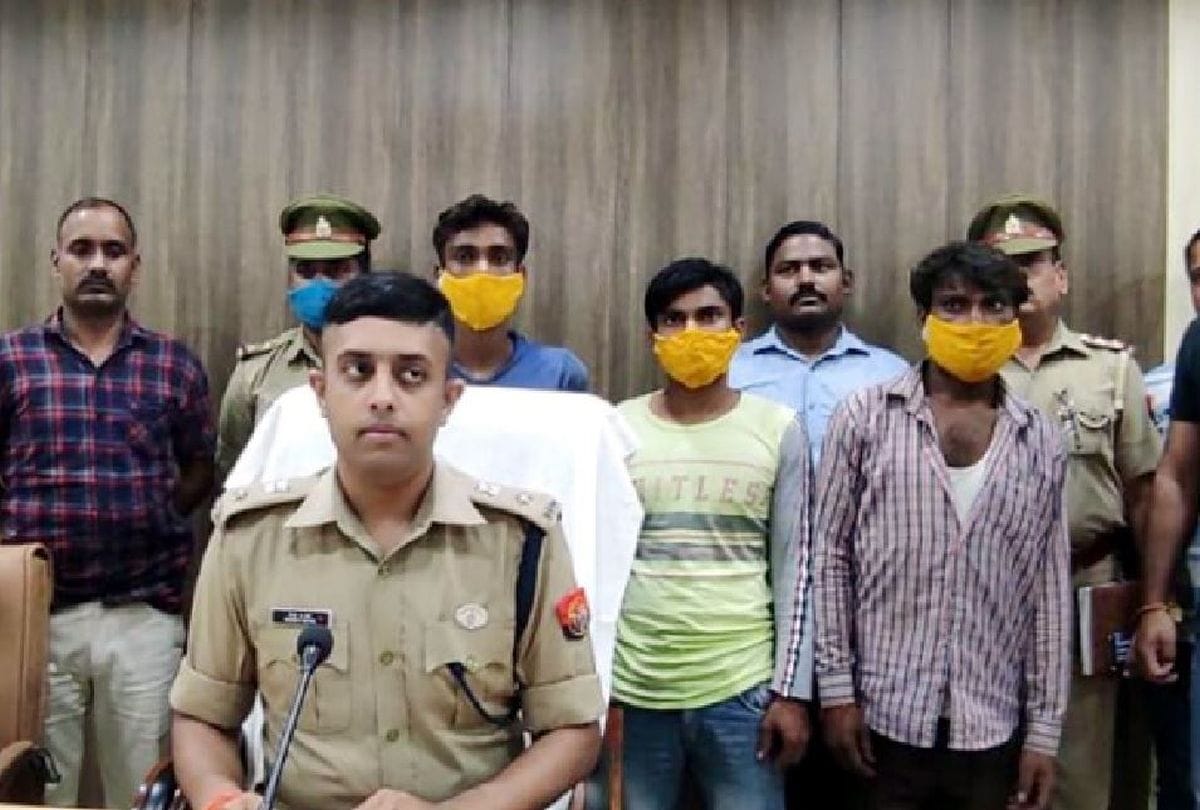 three accused arrested for beer warehouse watchman murder and robbery in kasganj