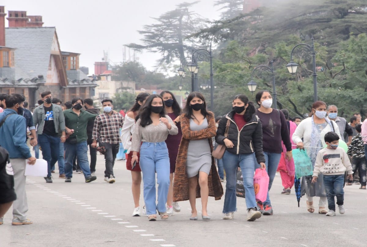 Tourist places packed with tourists in himachal, 80 percent occupancy in Shimla after a month