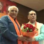 गुजरात के नए मुख्यमंत्री भूपेंद्र पटेल और पूर्व सीएम विजय रूपाणी।
