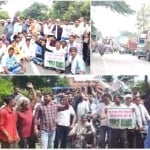 किसानों ने अलीगढ़-मुरादाबाद हाईवे को किया जाम