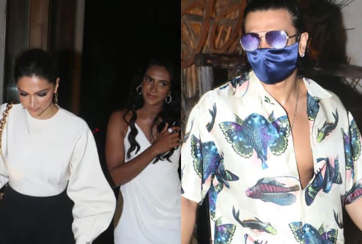 Ranveer singh and deepika padukone meet PV sindhu for dinner photos goes viral