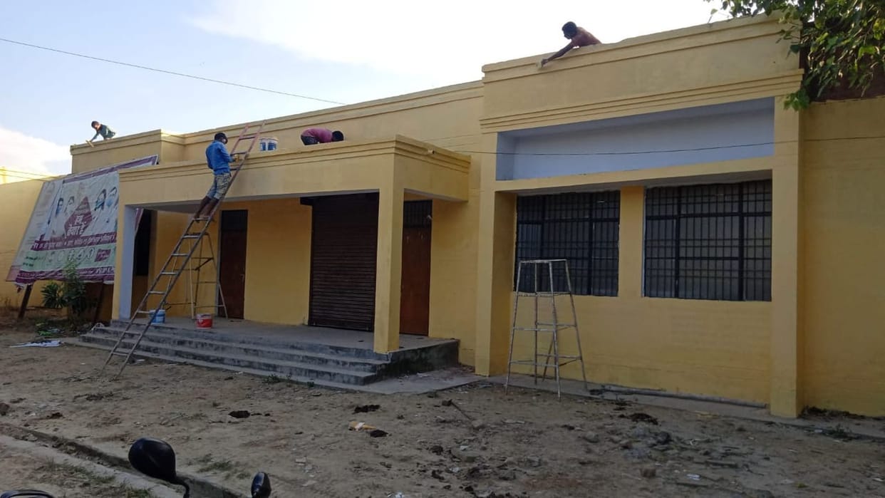 During CM's possible, dyeing-painting started in district hospital